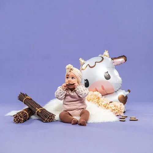 64cm Foil Shape Cute Milk Cow Balloon