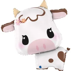 64cm Foil Shape Cute Milk Cow Balloon