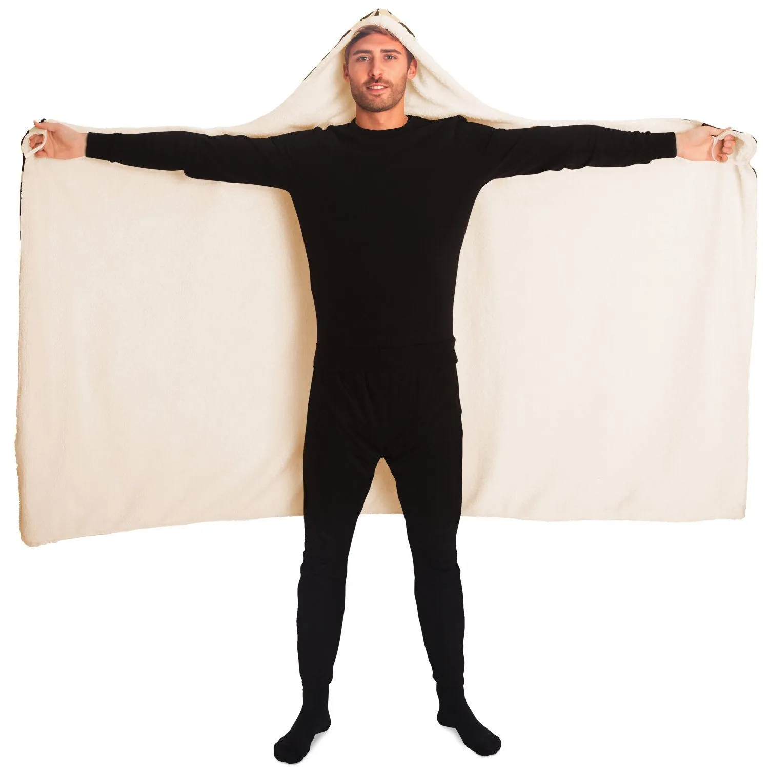 65 MCMLXV Unisex Giraffe Print Hooded Blanket