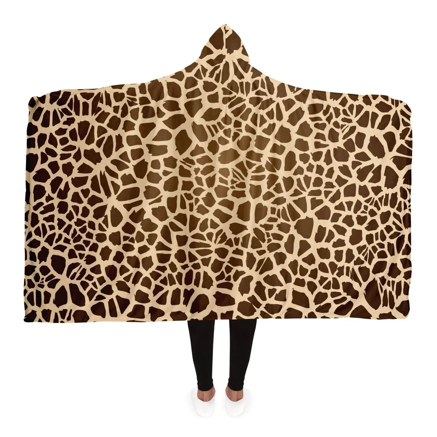 65 MCMLXV Unisex Giraffe Print Hooded Blanket