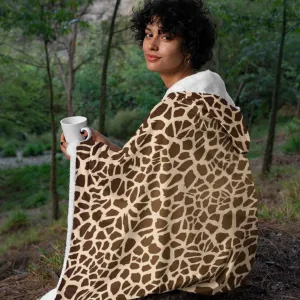 65 MCMLXV Unisex Giraffe Print Hooded Blanket