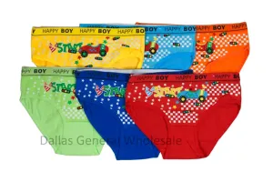 6PC Little Boys Race Car Underwear Wholesale