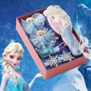 6pcs/Set Baby Hair Clips Cartoon Baby Headband Cute Cartoon Frozen Elsa Children Hairpin Barrettes Headwear Baby Accessories Box S4469420