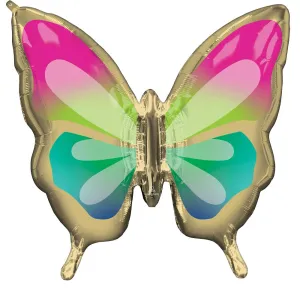 76cm Anagram Tropical Butterfly Super Shape Foil Balloon