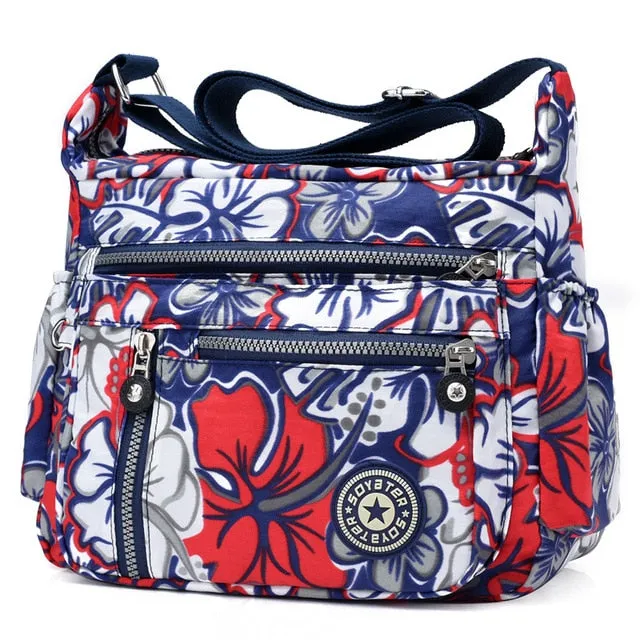 8 Color Lady Women Handbag Shoulder Purse Messenger Satchel Crossbody Tote Bag Polyester Ladies Printing Shoulder Bags Handbags