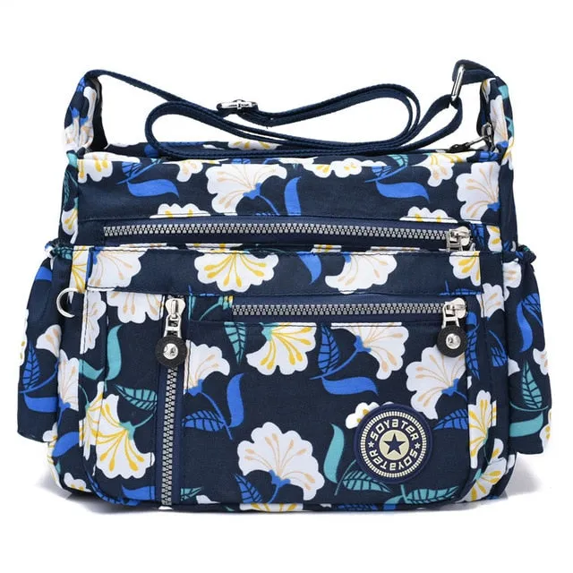 8 Color Lady Women Handbag Shoulder Purse Messenger Satchel Crossbody Tote Bag Polyester Ladies Printing Shoulder Bags Handbags