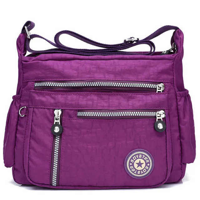 8 Color Lady Women Handbag Shoulder Purse Messenger Satchel Crossbody Tote Bag Polyester Ladies Printing Shoulder Bags Handbags