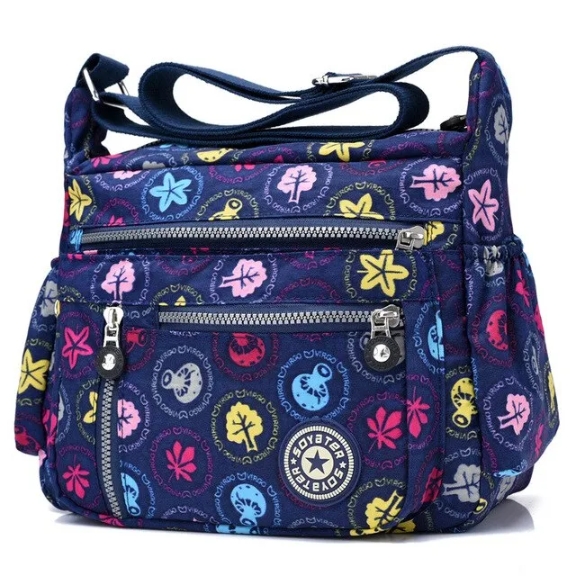 8 Color Lady Women Handbag Shoulder Purse Messenger Satchel Crossbody Tote Bag Polyester Ladies Printing Shoulder Bags Handbags