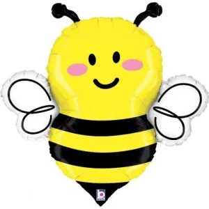86cm Just Bee Foil Shape Happy Bee Balloon