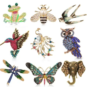 9 Pieces Enamel Christmas Brooch Pins Jewelry for Woman Kids Holiday Xmas Gift Party Assorted Styles