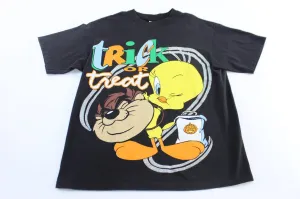 90's Looney Tunes Halloween Trick Or Treat Graphic T-Shirt