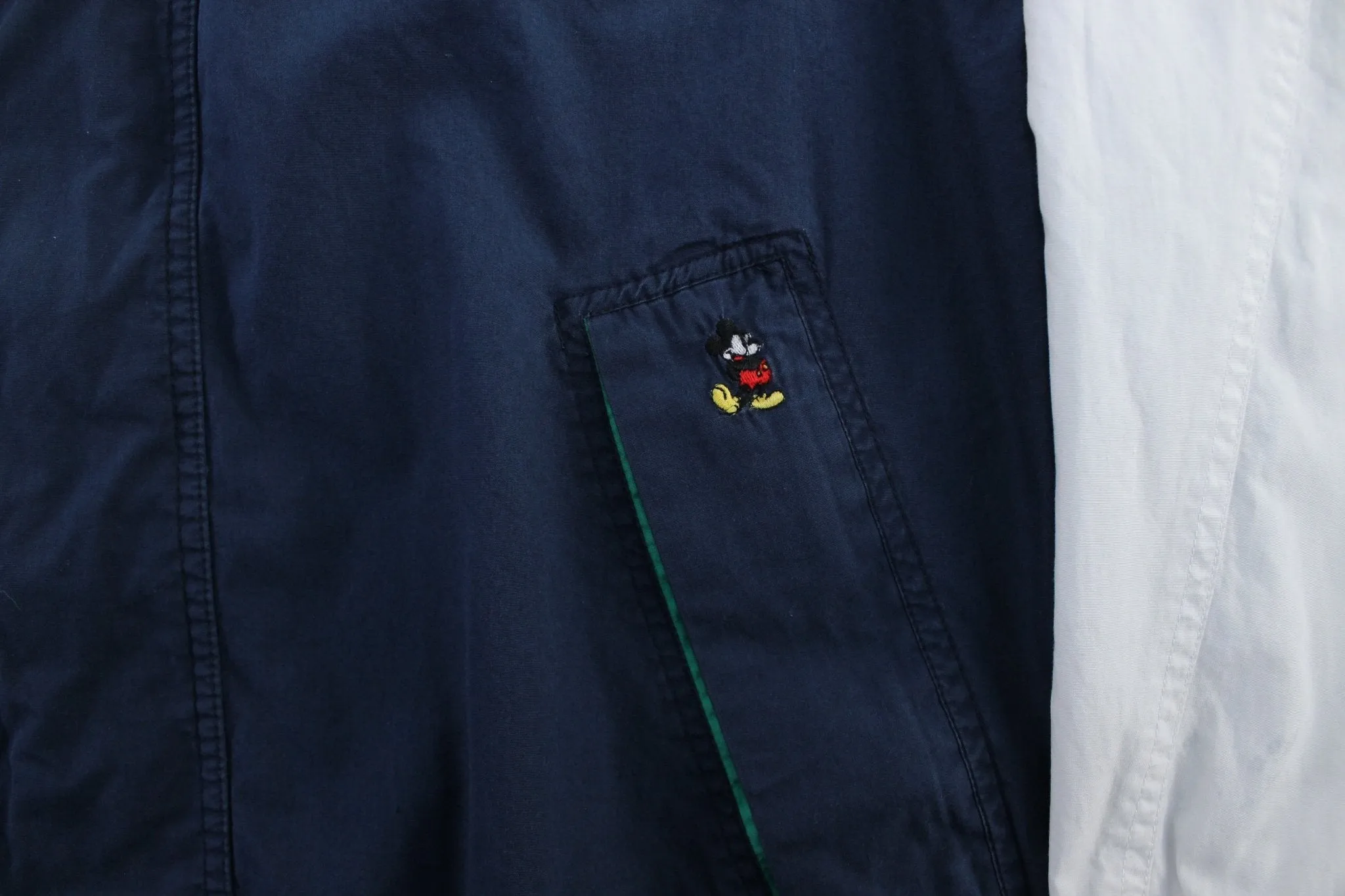 90's Mickey Mouse Embroidered Zip Up Jacket