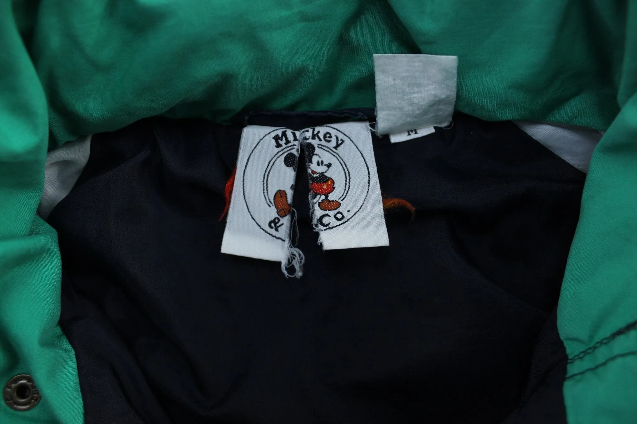 90's Mickey Mouse Embroidered Zip Up Jacket