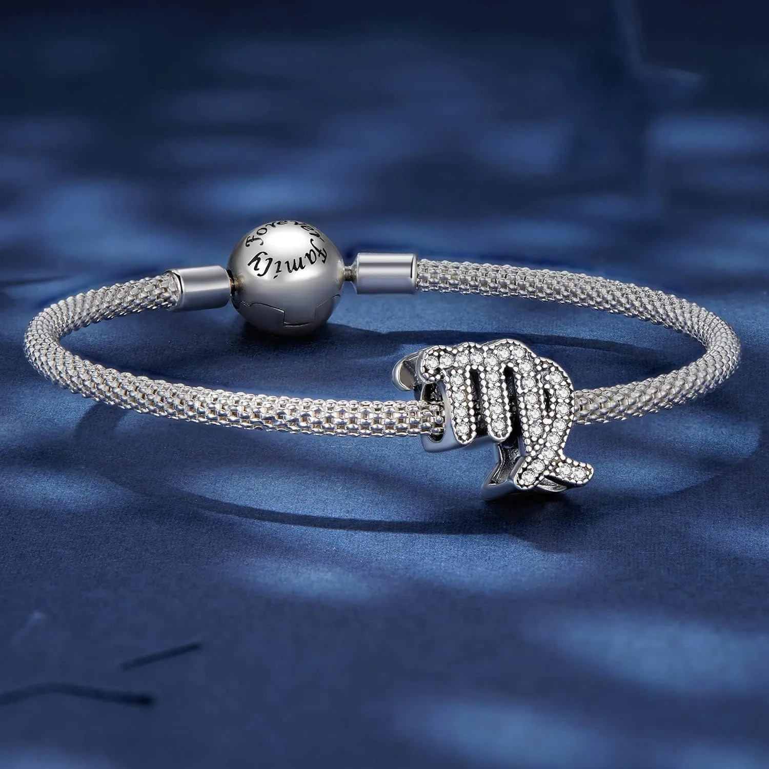 925 Sterling Silver Constellation Charm Birthday Birthstone Charm Mom Family Charm Christmas DIY Charm for Pandora Charm Bracelet