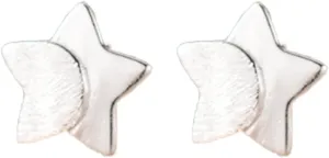 999 Sterling Silver Star Tiny Stud Earrings for Women Delicate Stars Helix Conch Earrings Minimalist Hypoallergenic Cartilage Studs Tragus Piercing Post Ear Jewelry