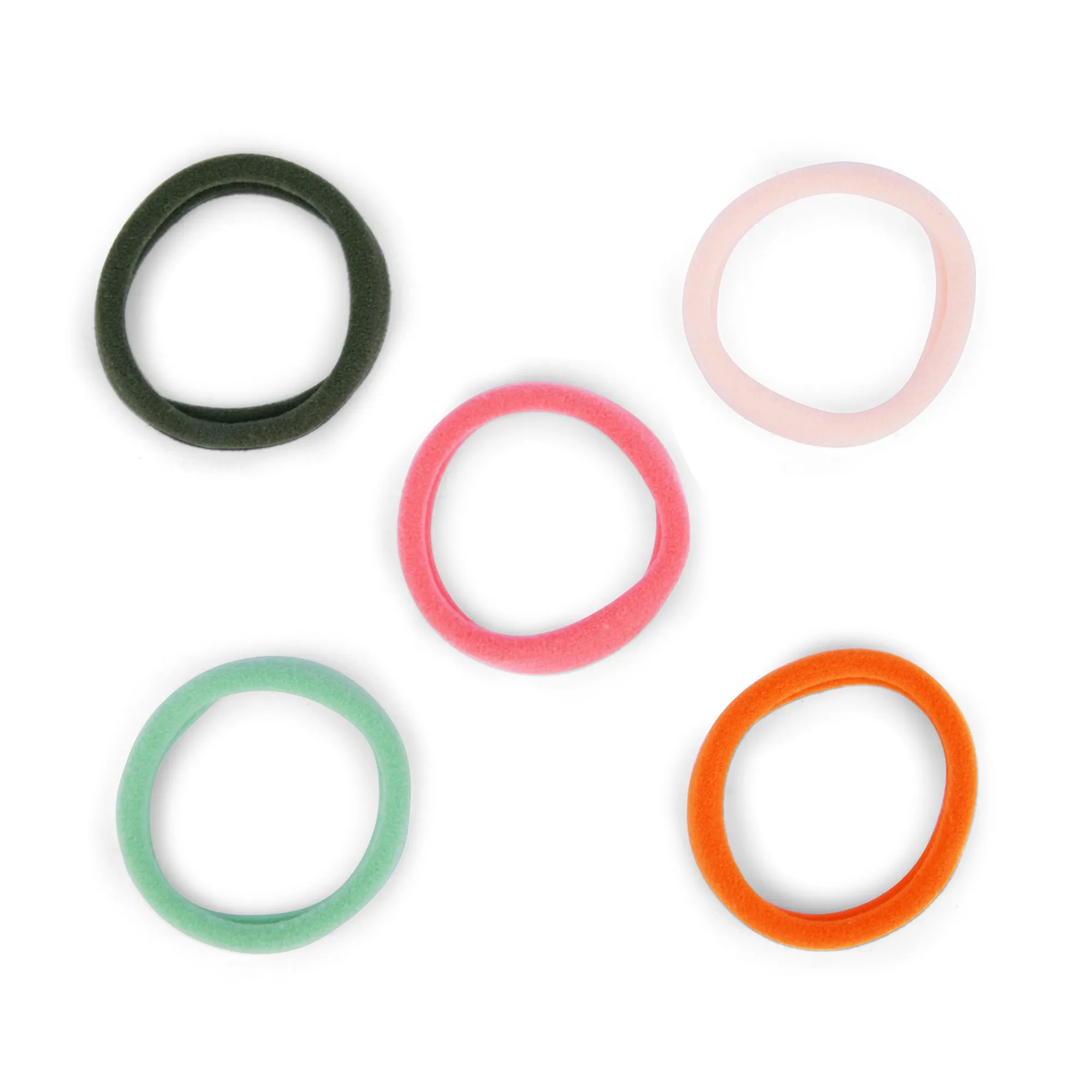 Accessorize London Multi Set Of 5 Towelling Hair Ponies