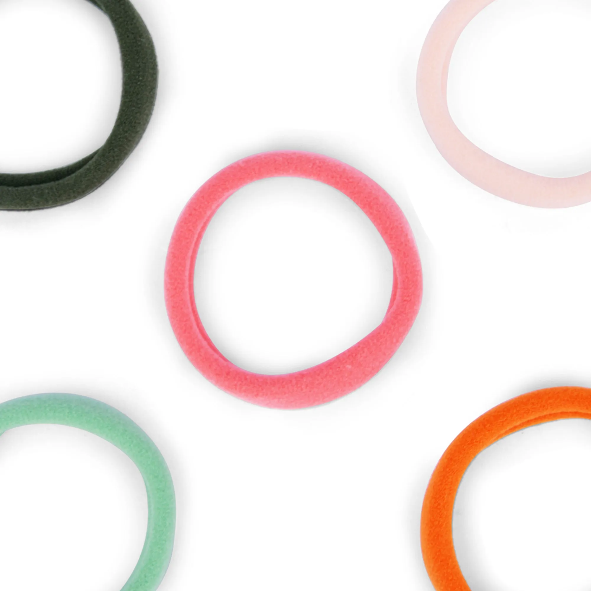 Accessorize London Multi Set Of 5 Towelling Hair Ponies
