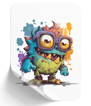 Adorable Brightly-Colored Monster