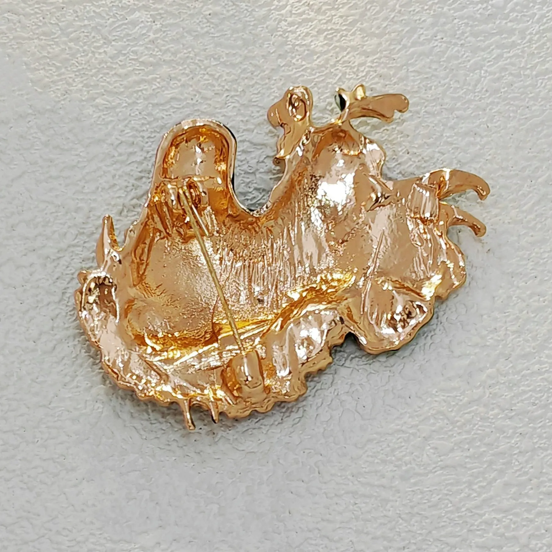 Adorable Floral Crystal and Enamel Zebra Heda Brooch Cute Animal Jewelry