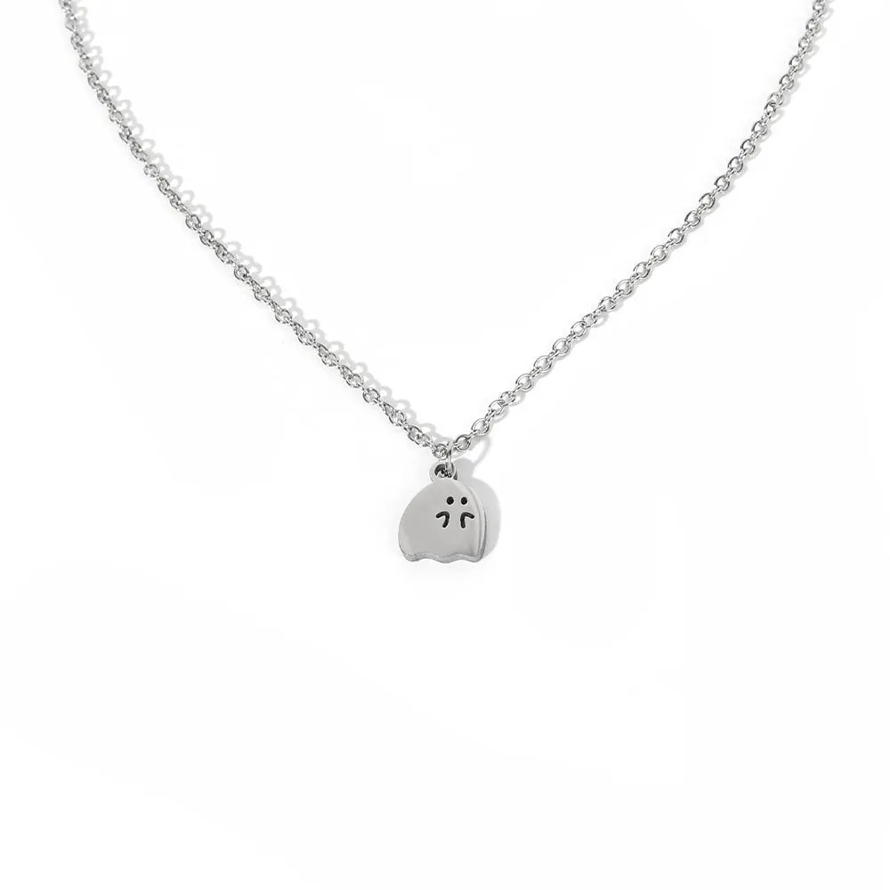 Adorable Ghost Couple Pendant Necklaces