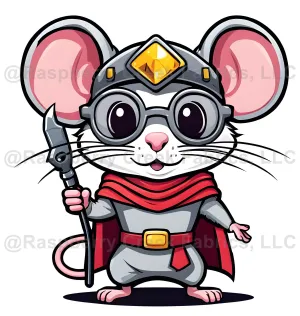 Adorable rat cartoon: charm in every whisker. Perfect for a touch of cuteness in any space!