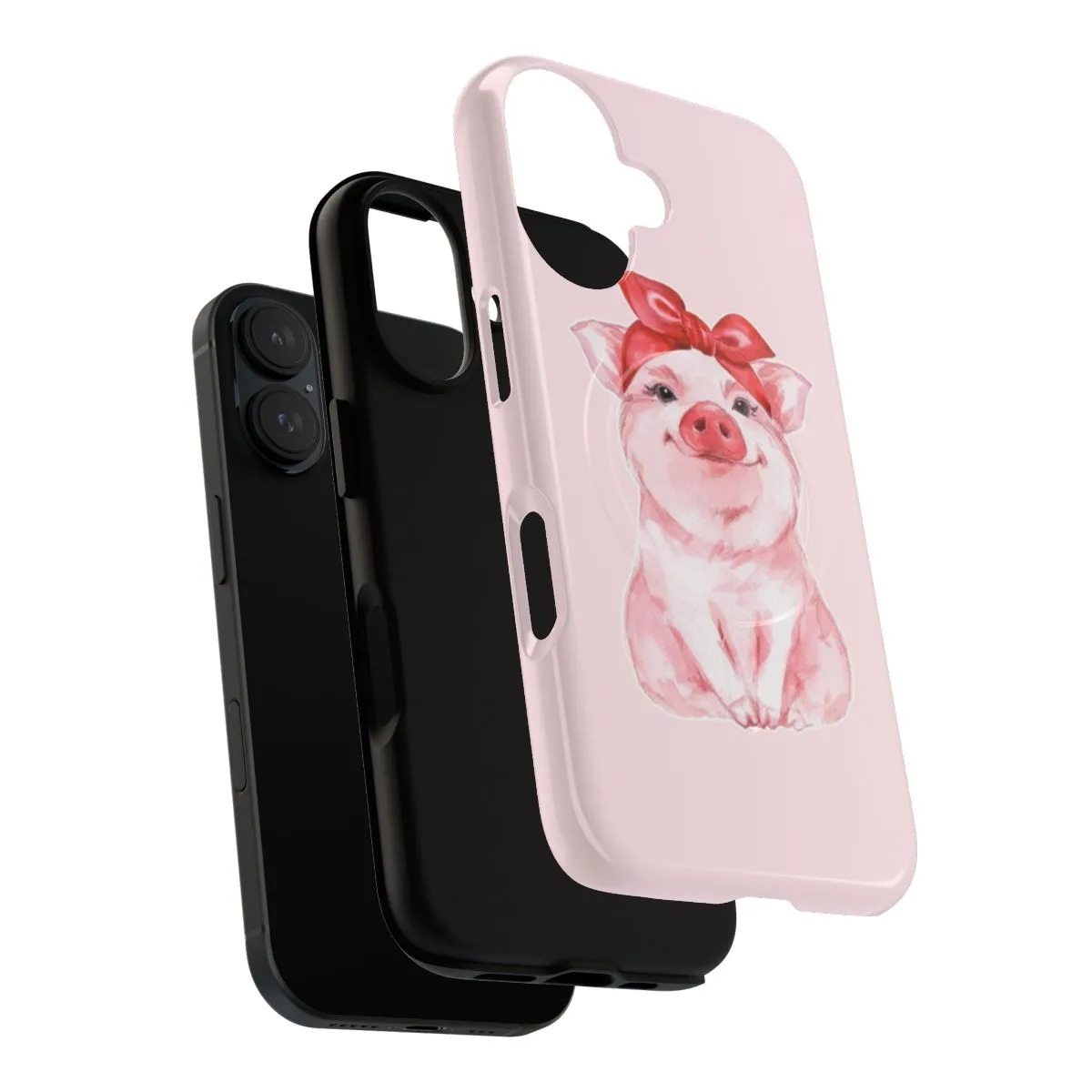 Adorable Red Piggy Magnetic Tough Phone Case