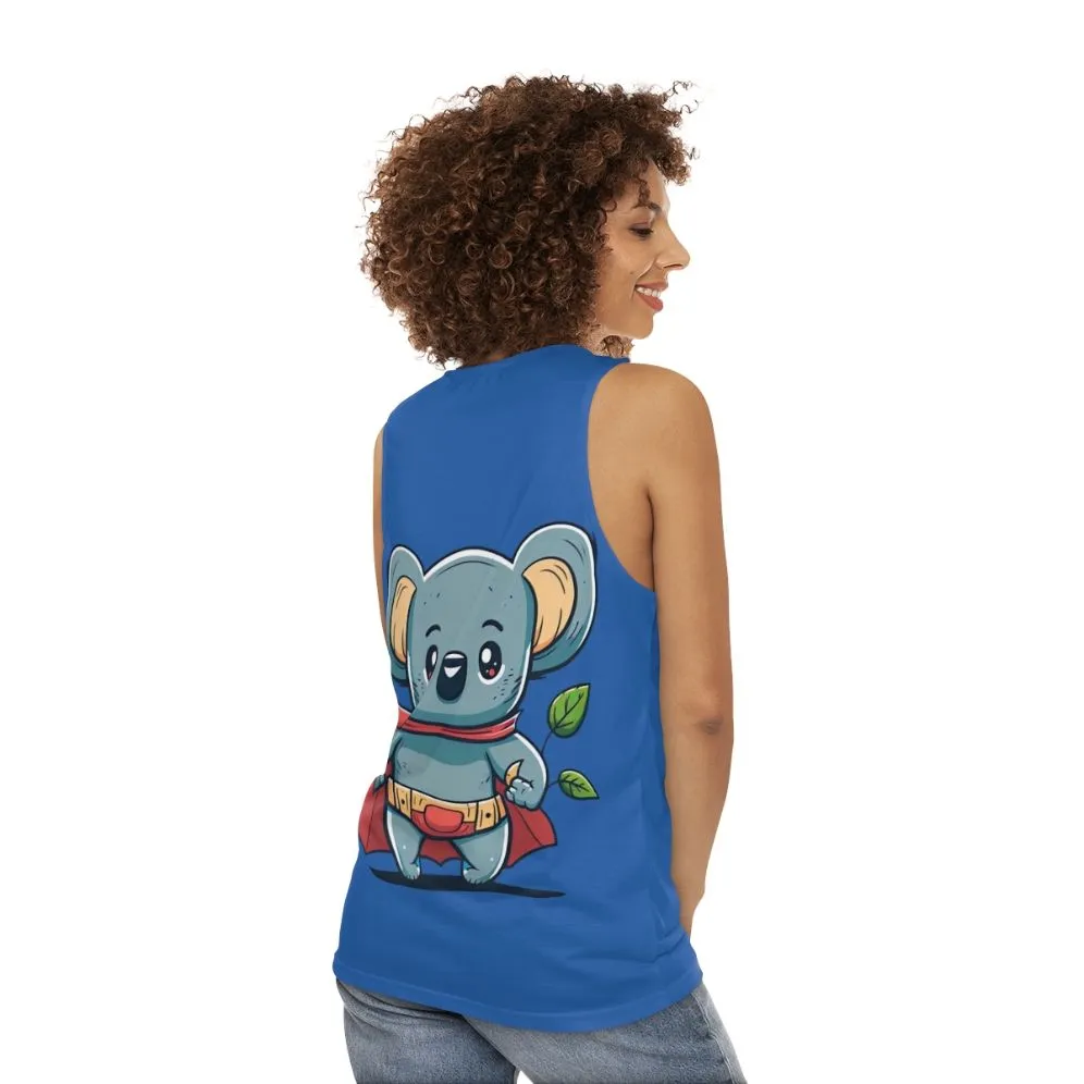 Adorable Superhero Koala Unisex Tank Top