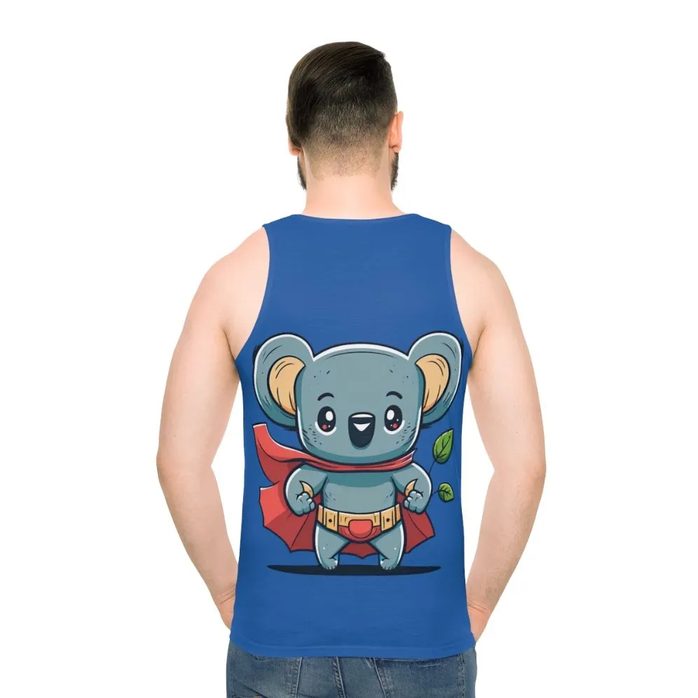 Adorable Superhero Koala Unisex Tank Top