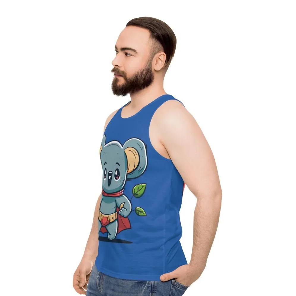 Adorable Superhero Koala Unisex Tank Top