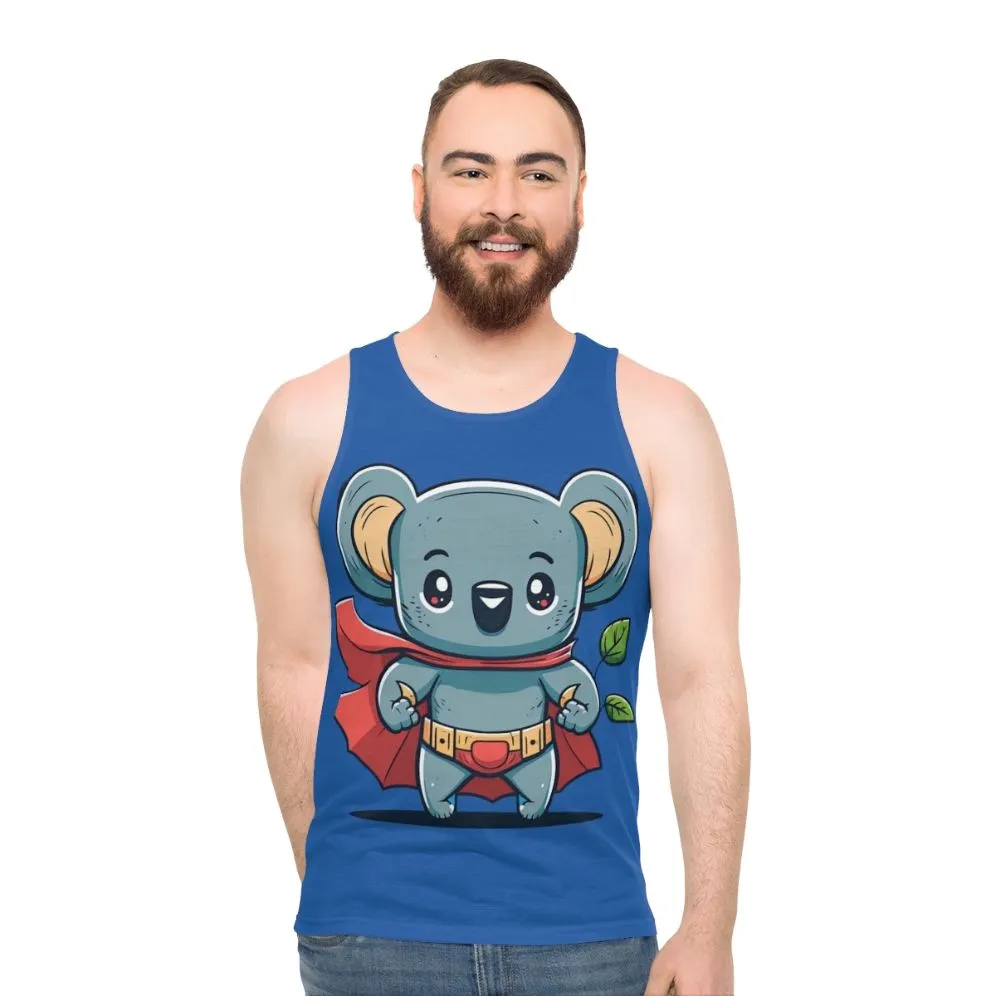 Adorable Superhero Koala Unisex Tank Top