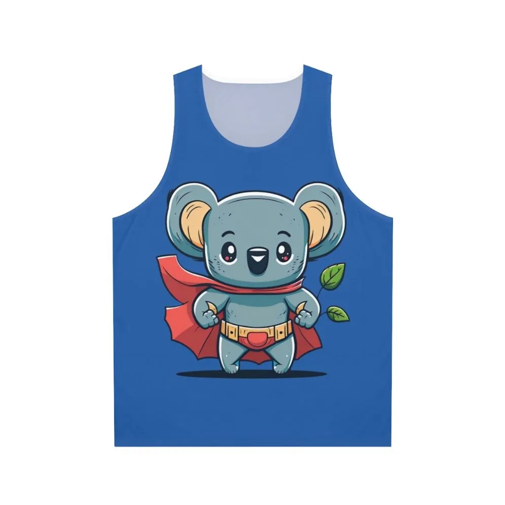 Adorable Superhero Koala Unisex Tank Top