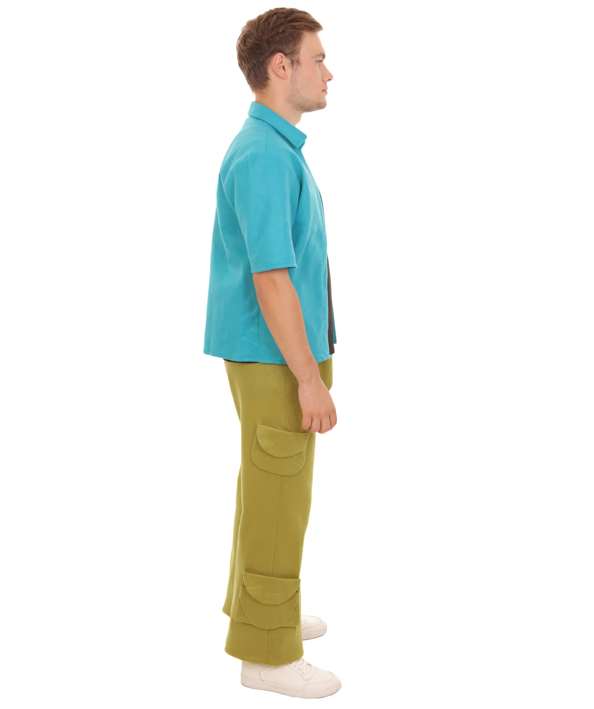 Adult Men’s Cartoon Character Green Super Smarty Pants Costume | All Sizes