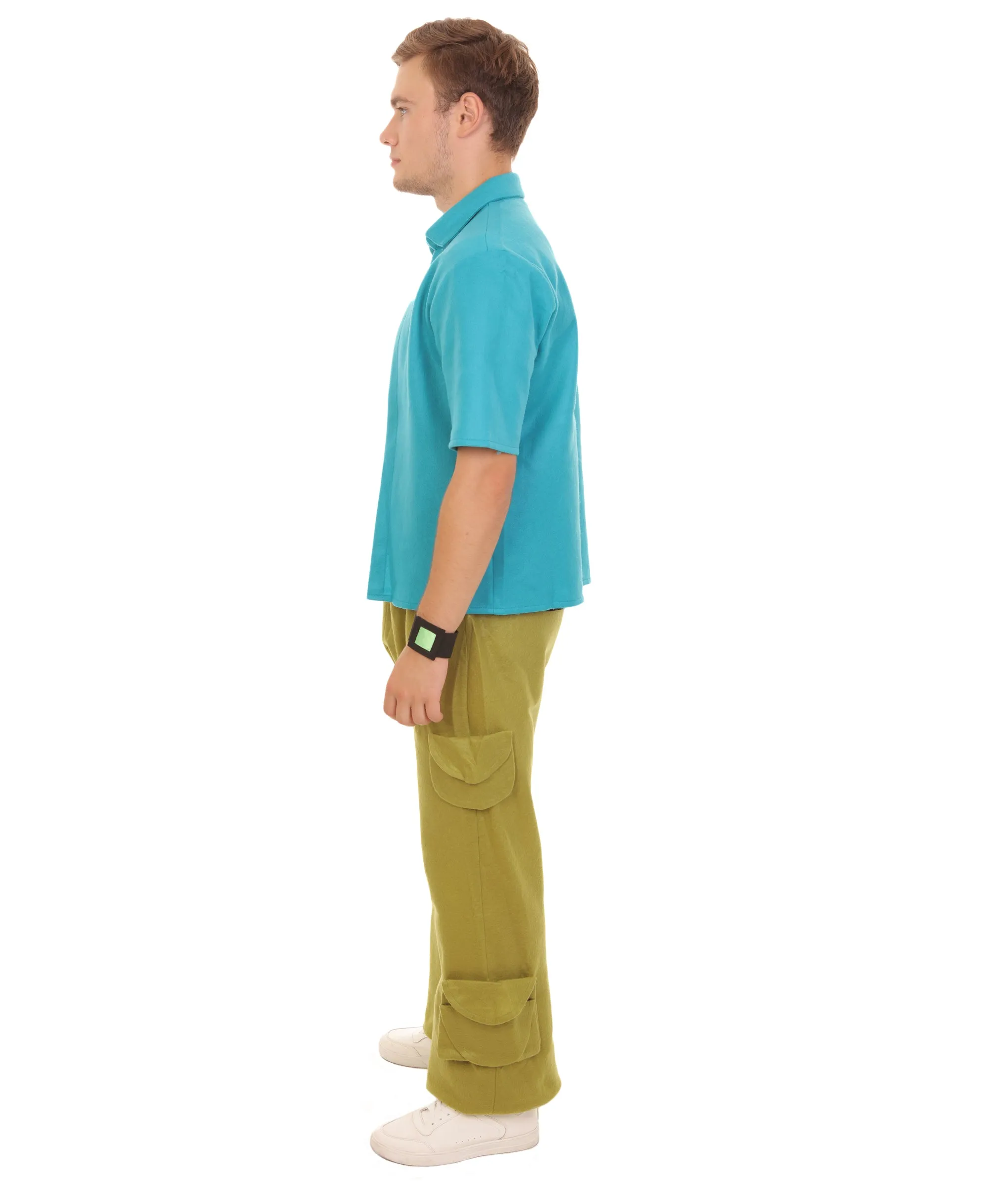Adult Men’s Cartoon Character Green Super Smarty Pants Costume | All Sizes