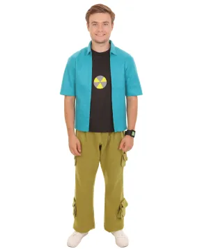 Adult Men’s Cartoon Character Green Super Smarty Pants Costume | All Sizes