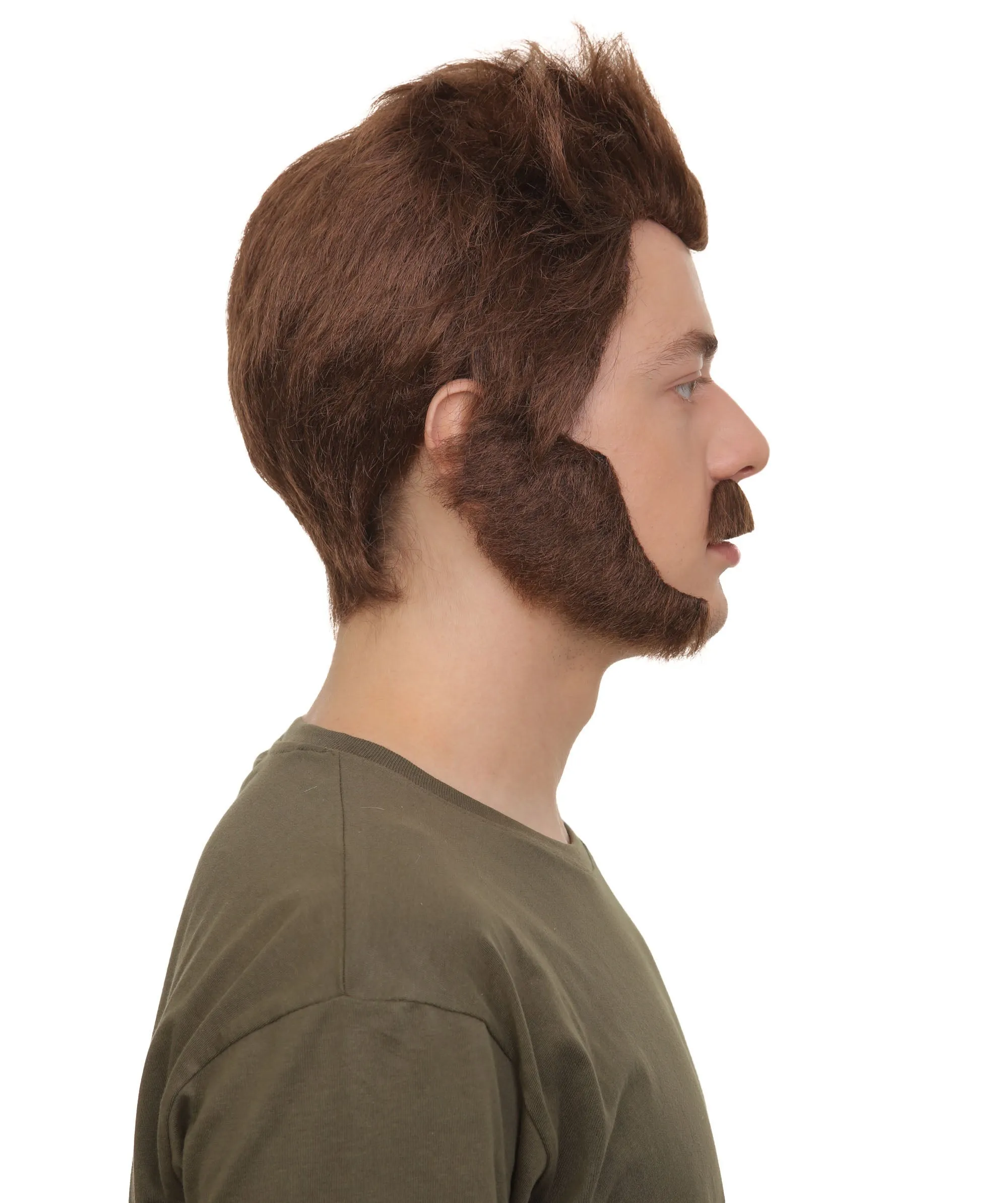 Adult Men’s Comic Book Mutant Superhero Wolf Wig | Perfect for Halloween | Flame-retardant Synthetic Fiber