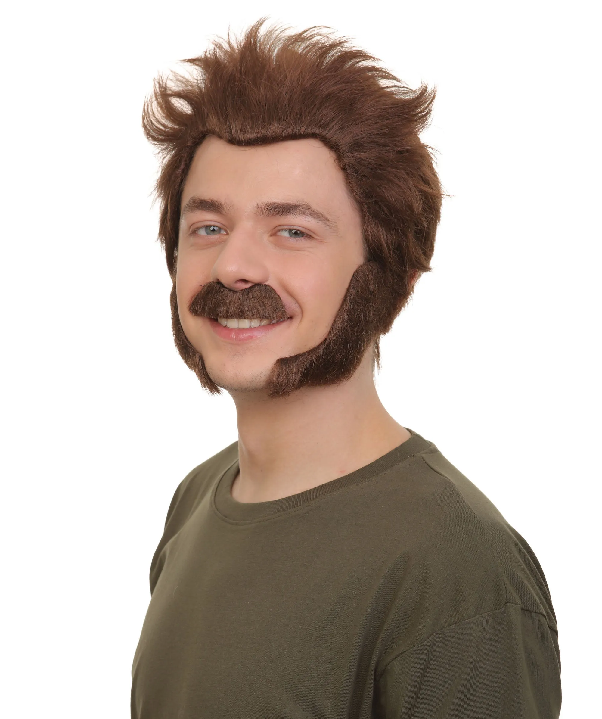 Adult Men’s Comic Book Mutant Superhero Wolf Wig | Perfect for Halloween | Flame-retardant Synthetic Fiber