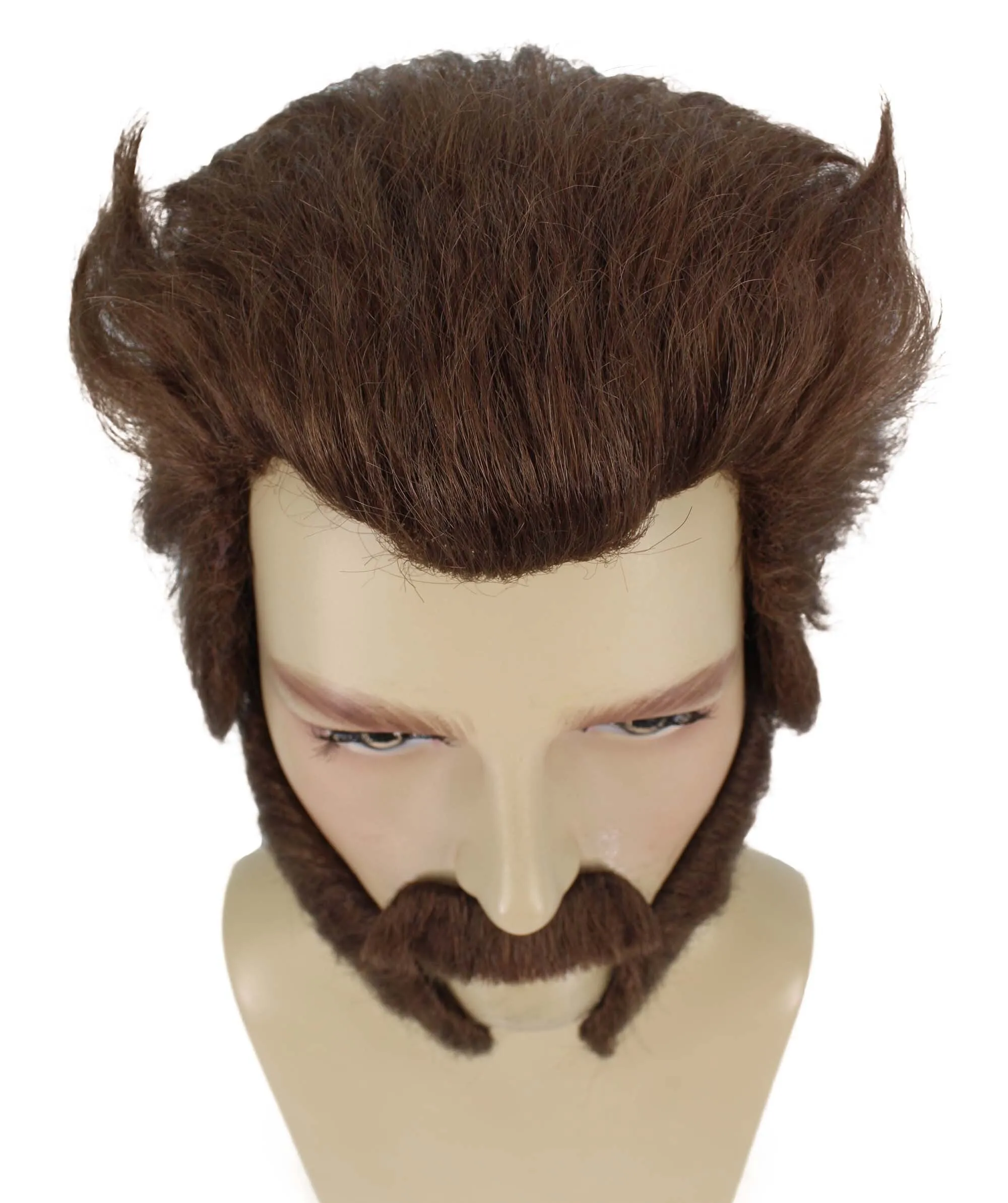 Adult Men’s Comic Book Mutant Superhero Wolf Wig | Perfect for Halloween | Flame-retardant Synthetic Fiber