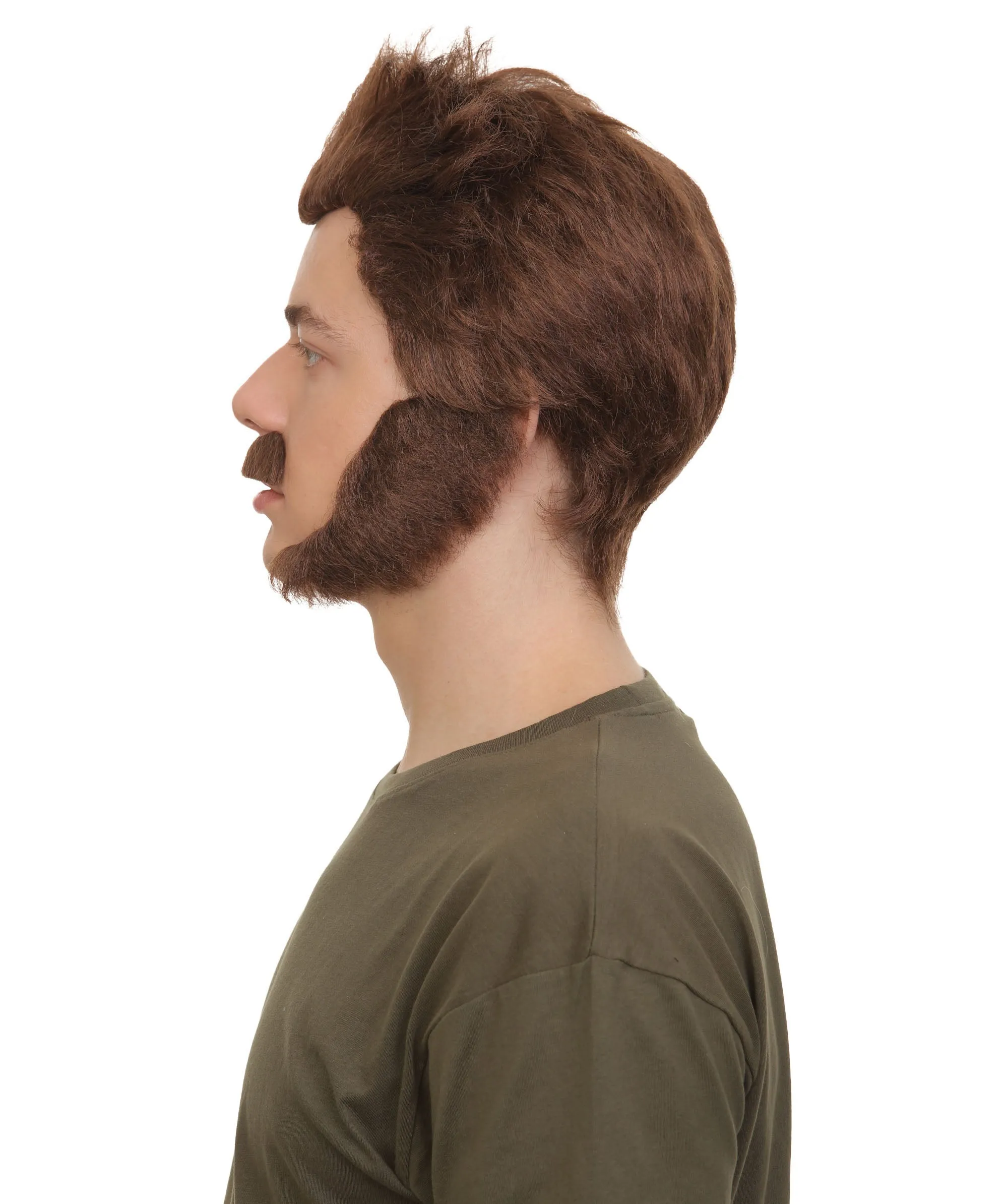 Adult Men’s Comic Book Mutant Superhero Wolf Wig | Perfect for Halloween | Flame-retardant Synthetic Fiber