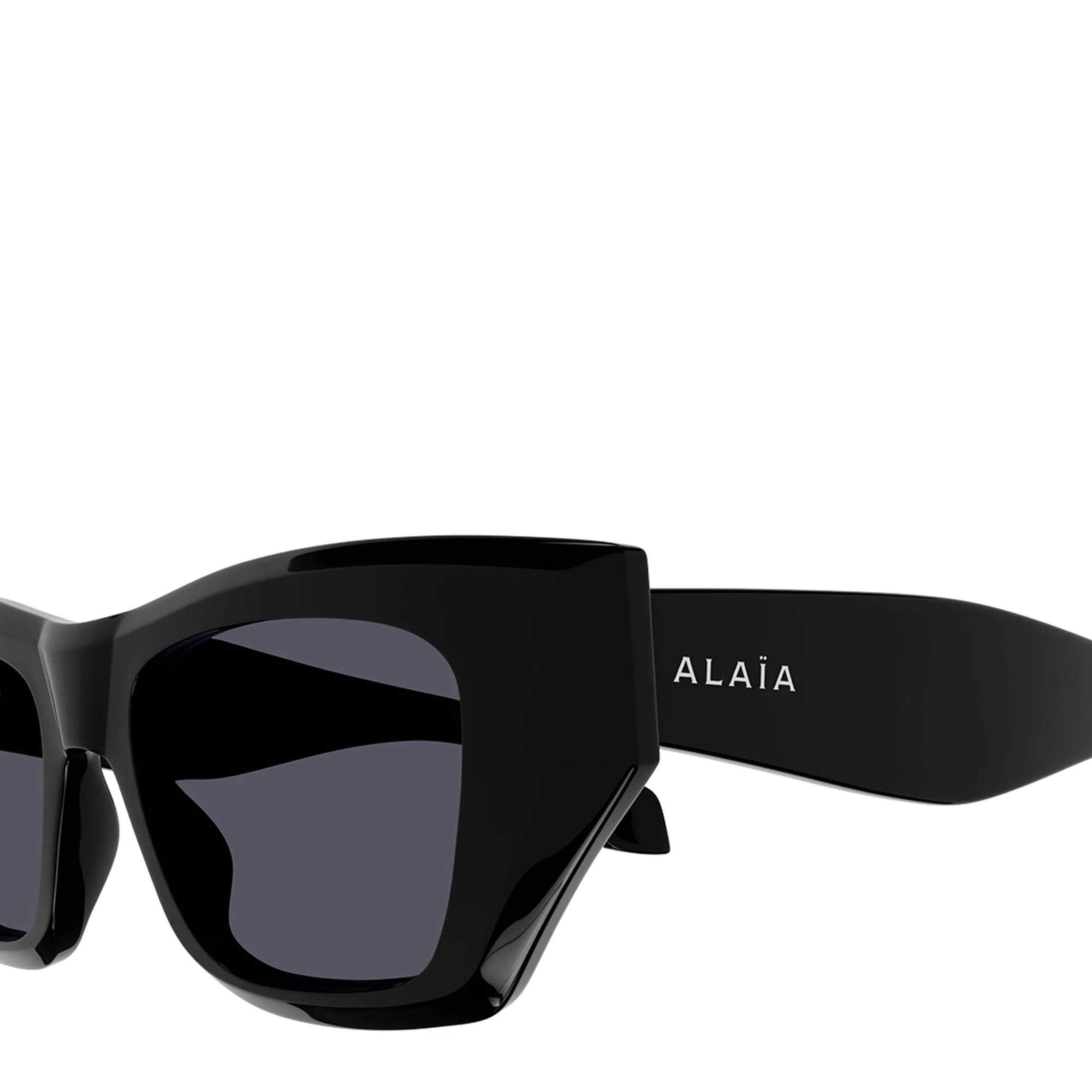 Alaïa AA0074S Square Cat-Eye Sunglasses, Black