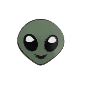 Alien Emoji Pin – Outer Space Extra Terrestrial Enamel Pin
