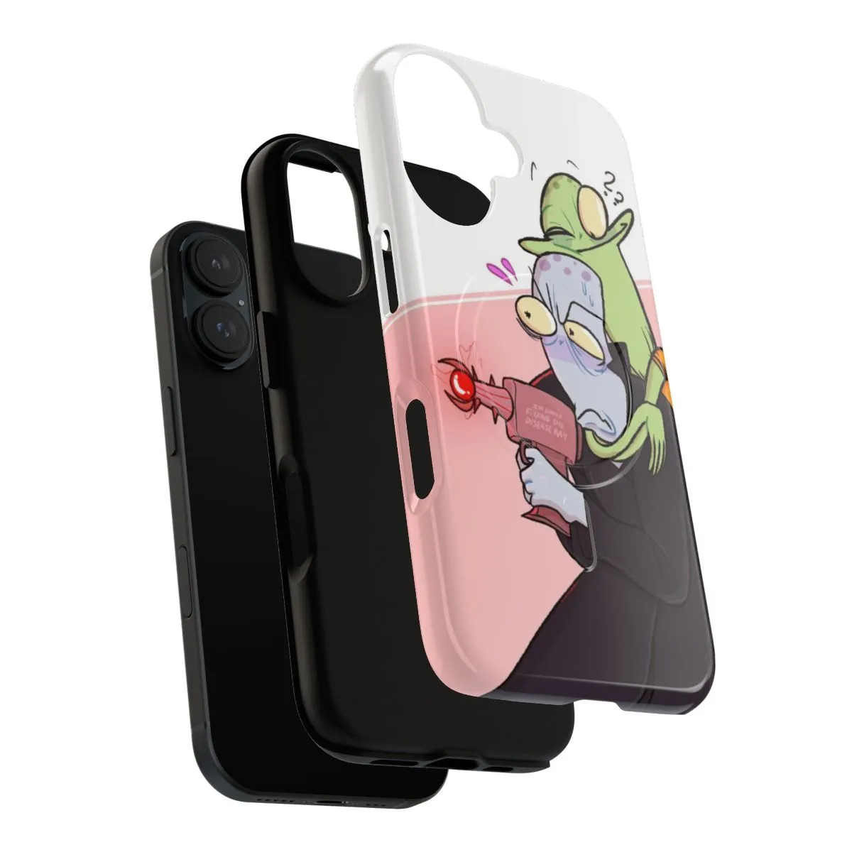 Alien Family Cartoon Magnetic Tough Phone Case