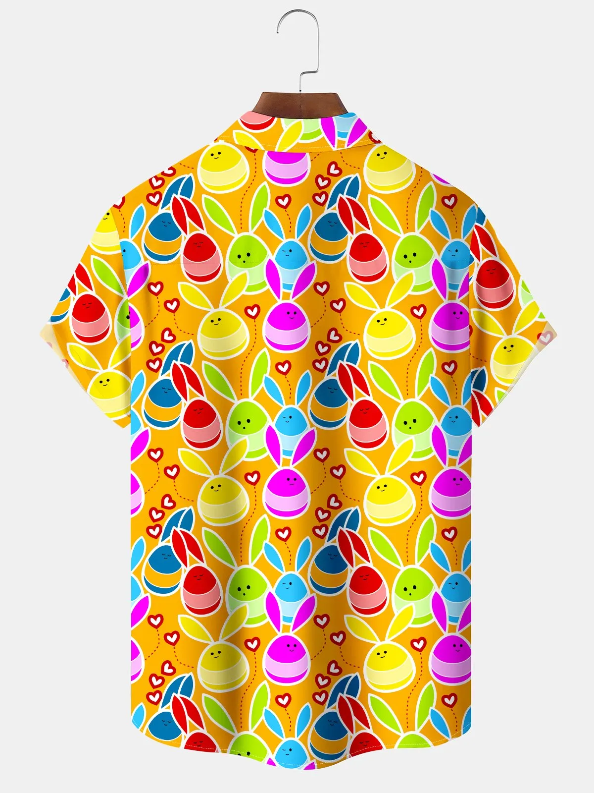 Alohadaddy Men's Holiday Cartoon Easter Bunny Shirt