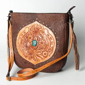American Darling ADBGZ476 Crossbody Hand Tooled Genuine Leather Women Bag Western Handbag Purse