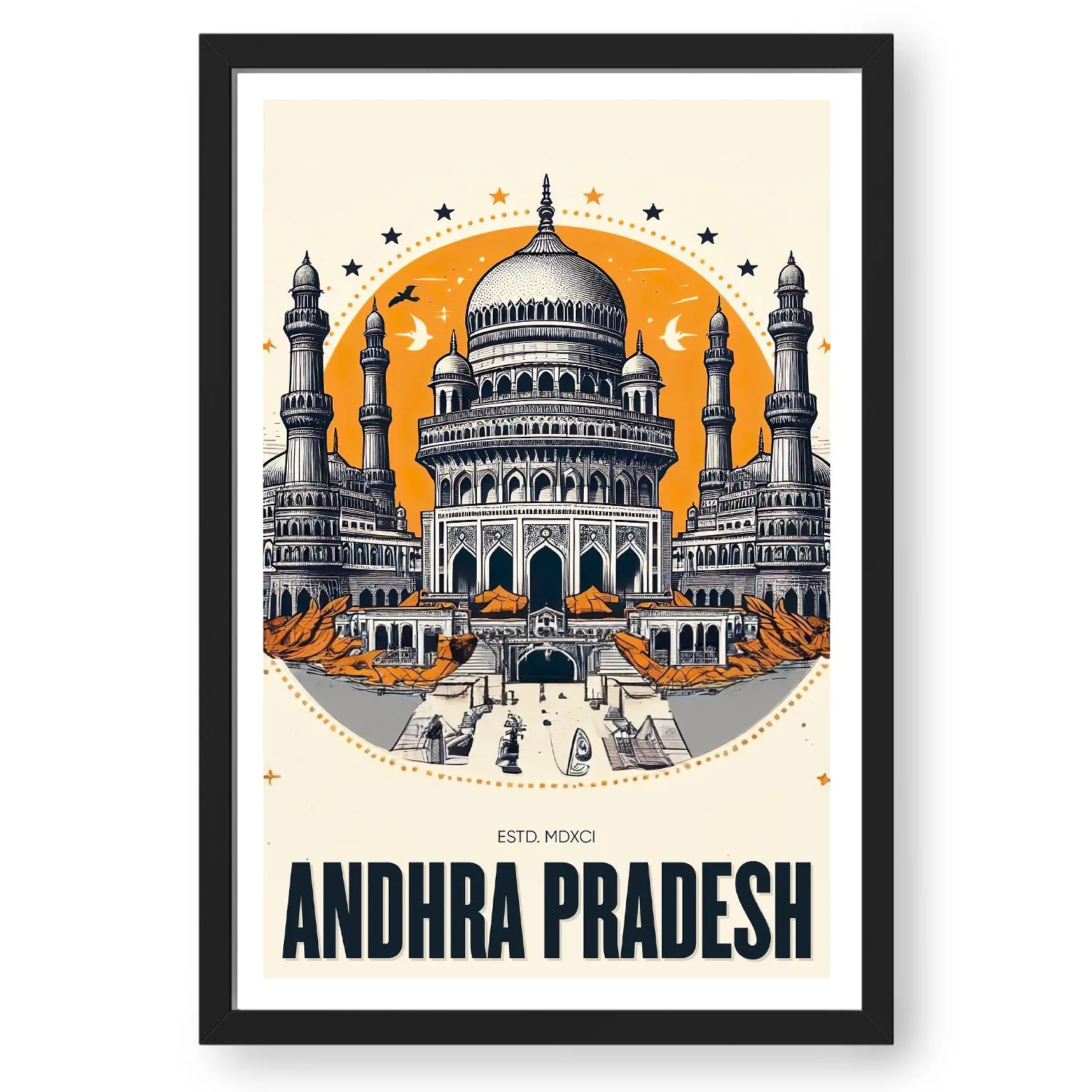 Andhra Pradesh Modern Wall Art