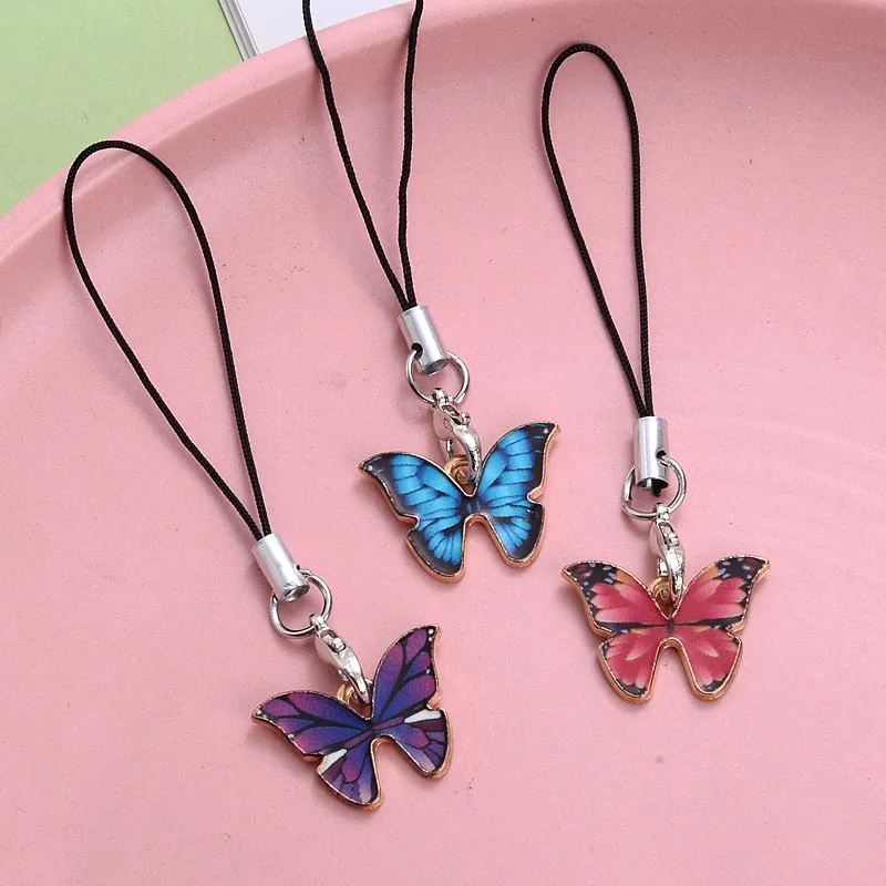 Animal Shape Charms Phone Strap Keychain