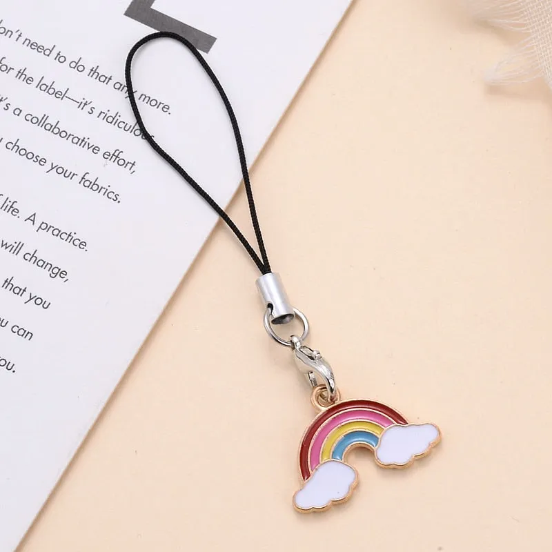 Animal Shape Charms Phone Strap Keychain