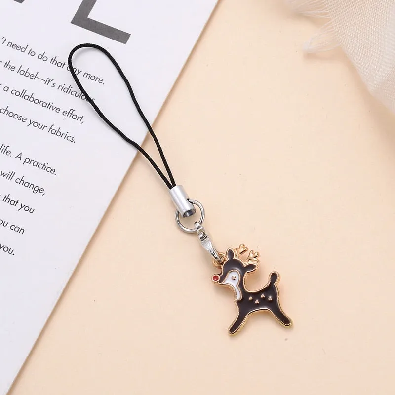 Animal Shape Charms Phone Strap Keychain