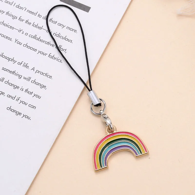 Animal Shape Charms Phone Strap Keychain