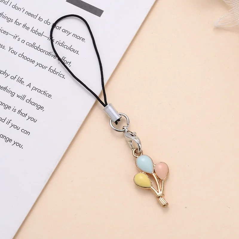 Animal Shape Charms Phone Strap Keychain