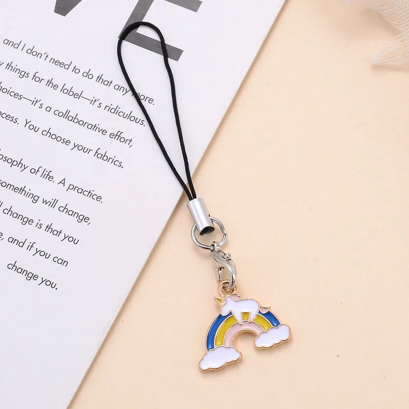 Animal Shape Charms Phone Strap Keychain